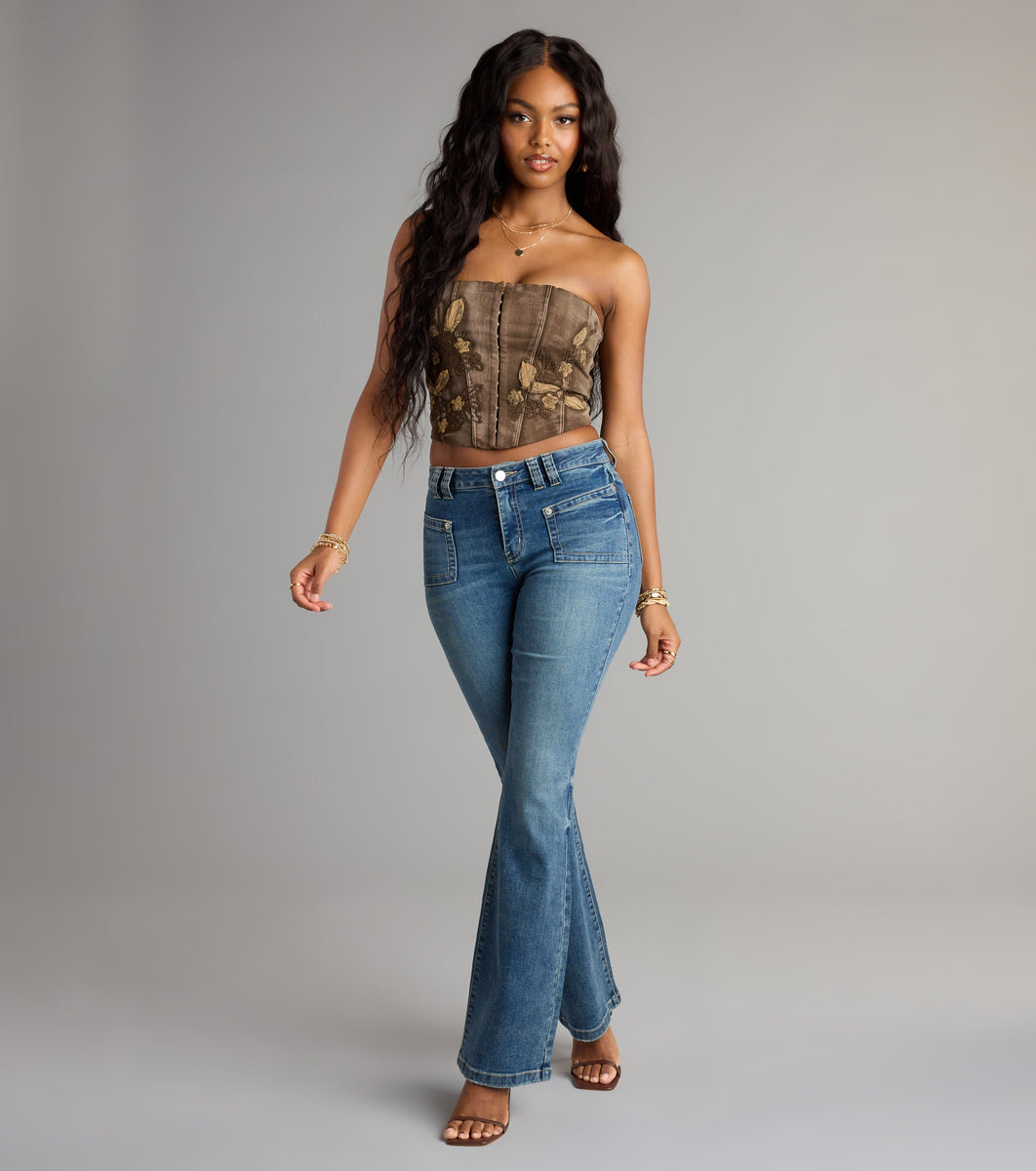 Boho Muse Embroidered Corset Top | Windsor