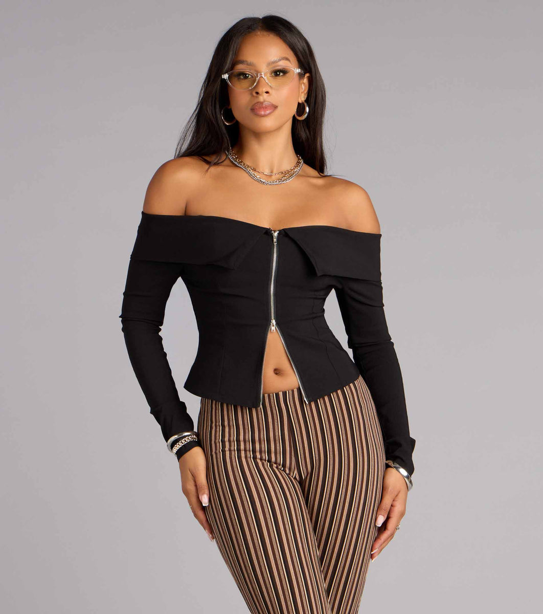 トップス Eaphi MULTI SHOULDER PARTS RIB TOPS eaphi MULTI SHOULDER PARTS RIB TOPS 【公式通販】