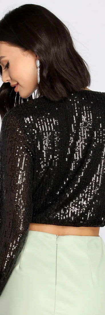 Stylish Stunner Sequin Top