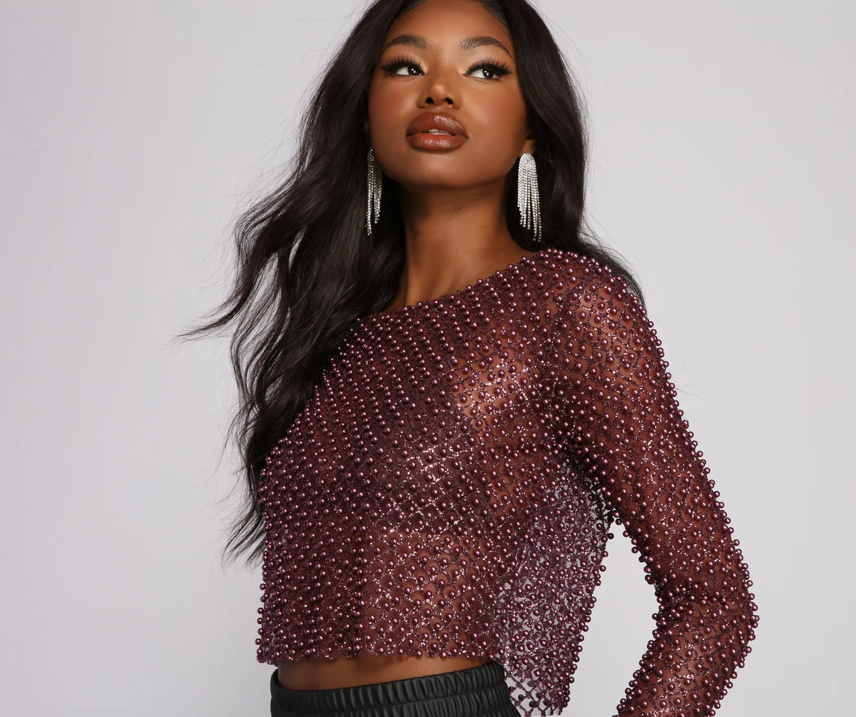 sahara　Glitter Sheer Top 06003-