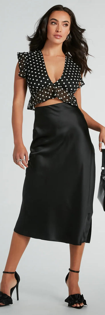 Cutie Arrival Floral Embroidered Babydoll Crop Top