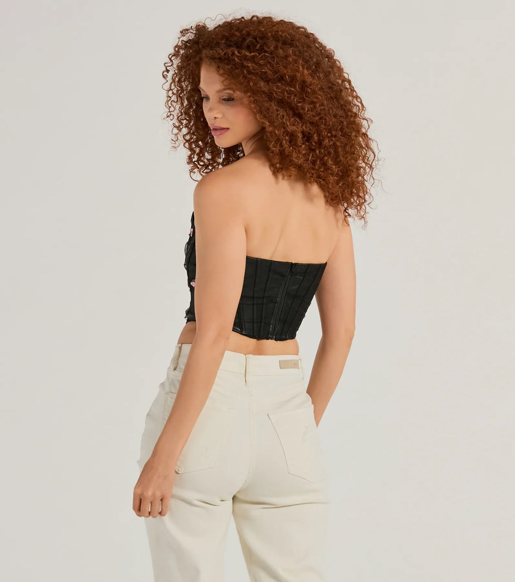 Trend Alert Faux Leather Corset | Windsor