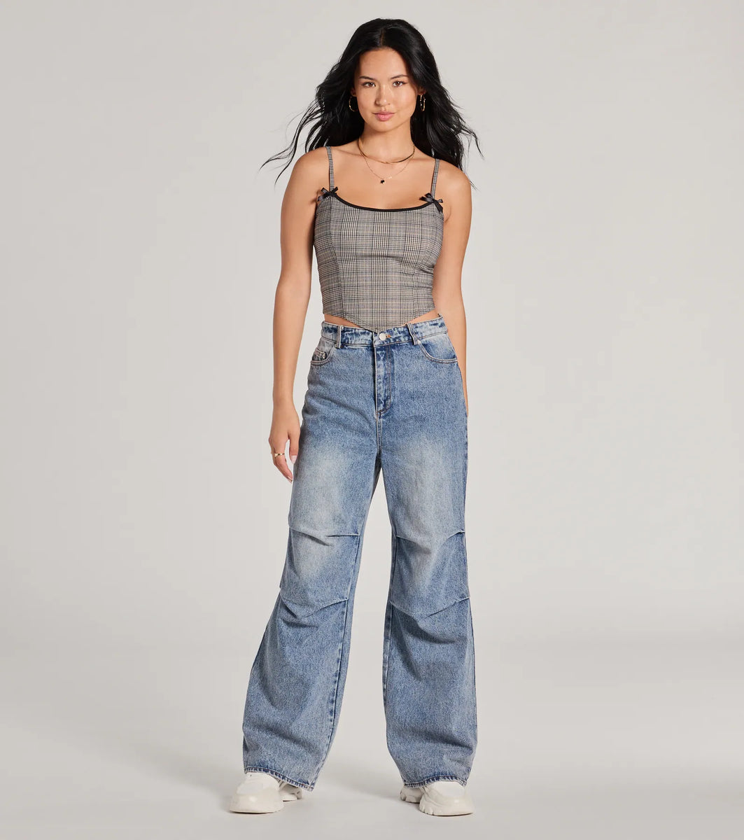 TODAYFUL トゥデイフル Plaid Laceup Bustier 12410408 | DOUBLE