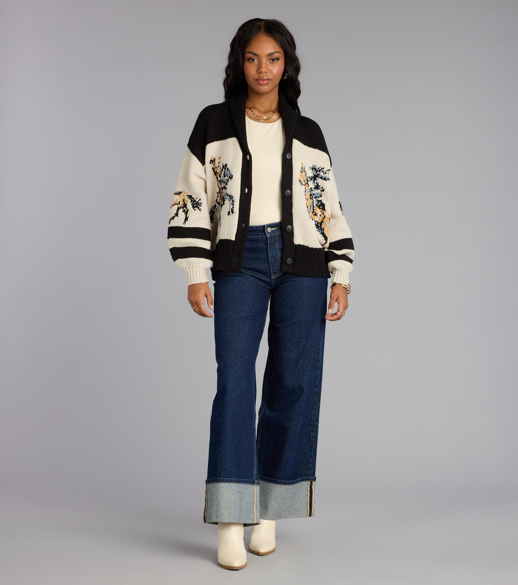 Giddy Up Knit Horse Cardigan | Windsor