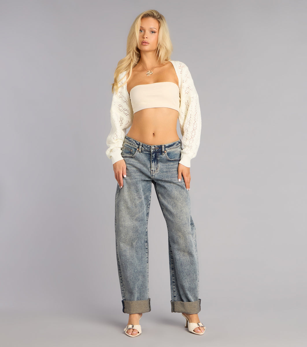 Layered Up Energy Knit Long Sleeve Bolero | Windsor