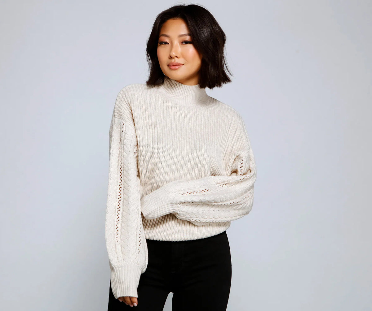 Cuddle Up Cable Knit Sweater | Windsor