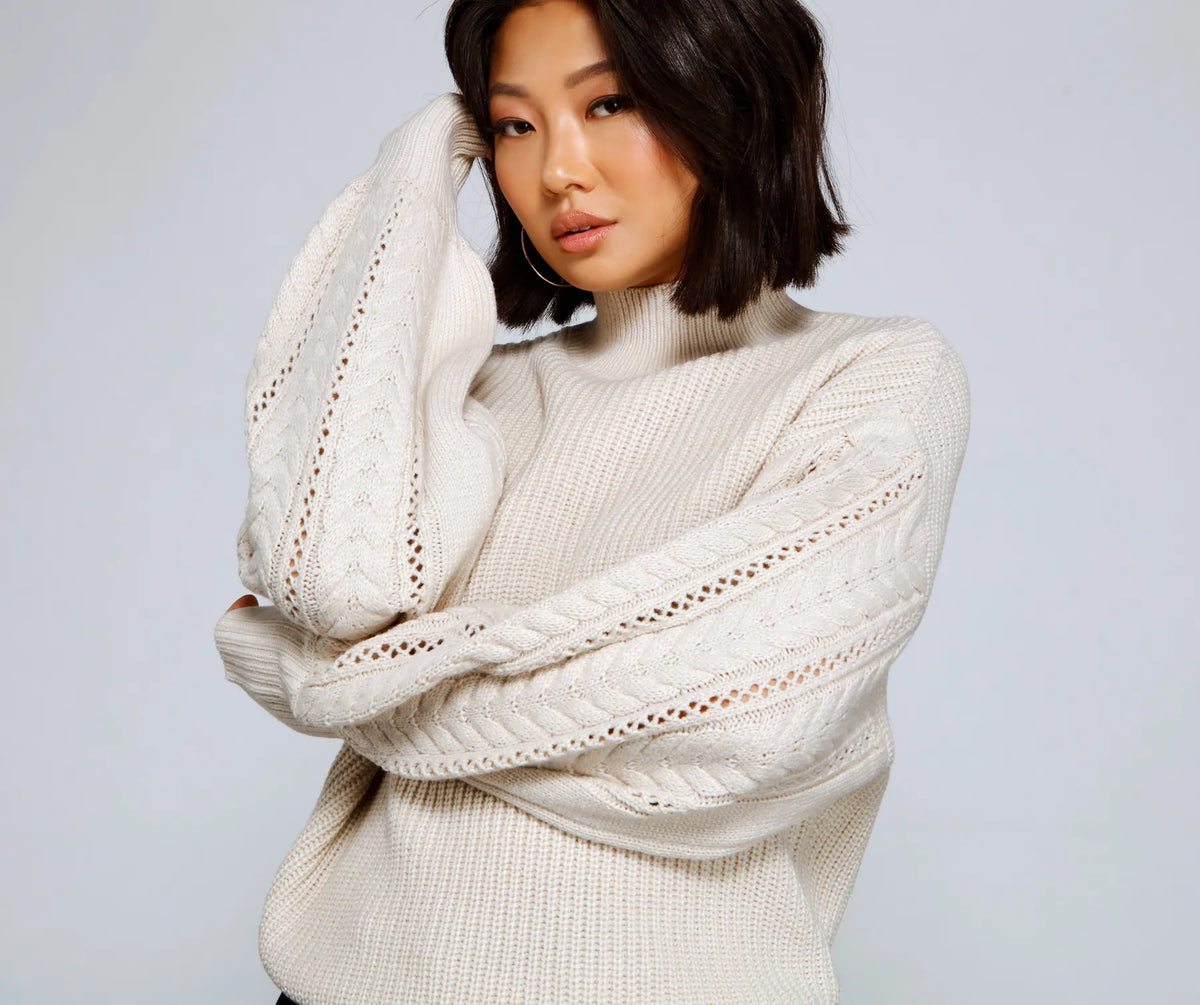 Cuddle Up Cable Knit Sweater | Windsor