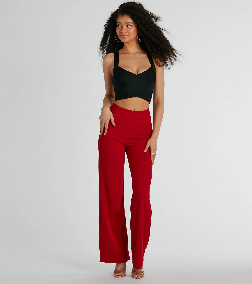 Hot List Sleeveless Bandage Crop Top | Windsor