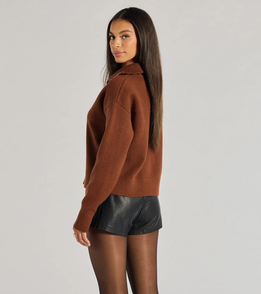 Cozy Staple Ribbed Knit Pullover Sweater | Windsor