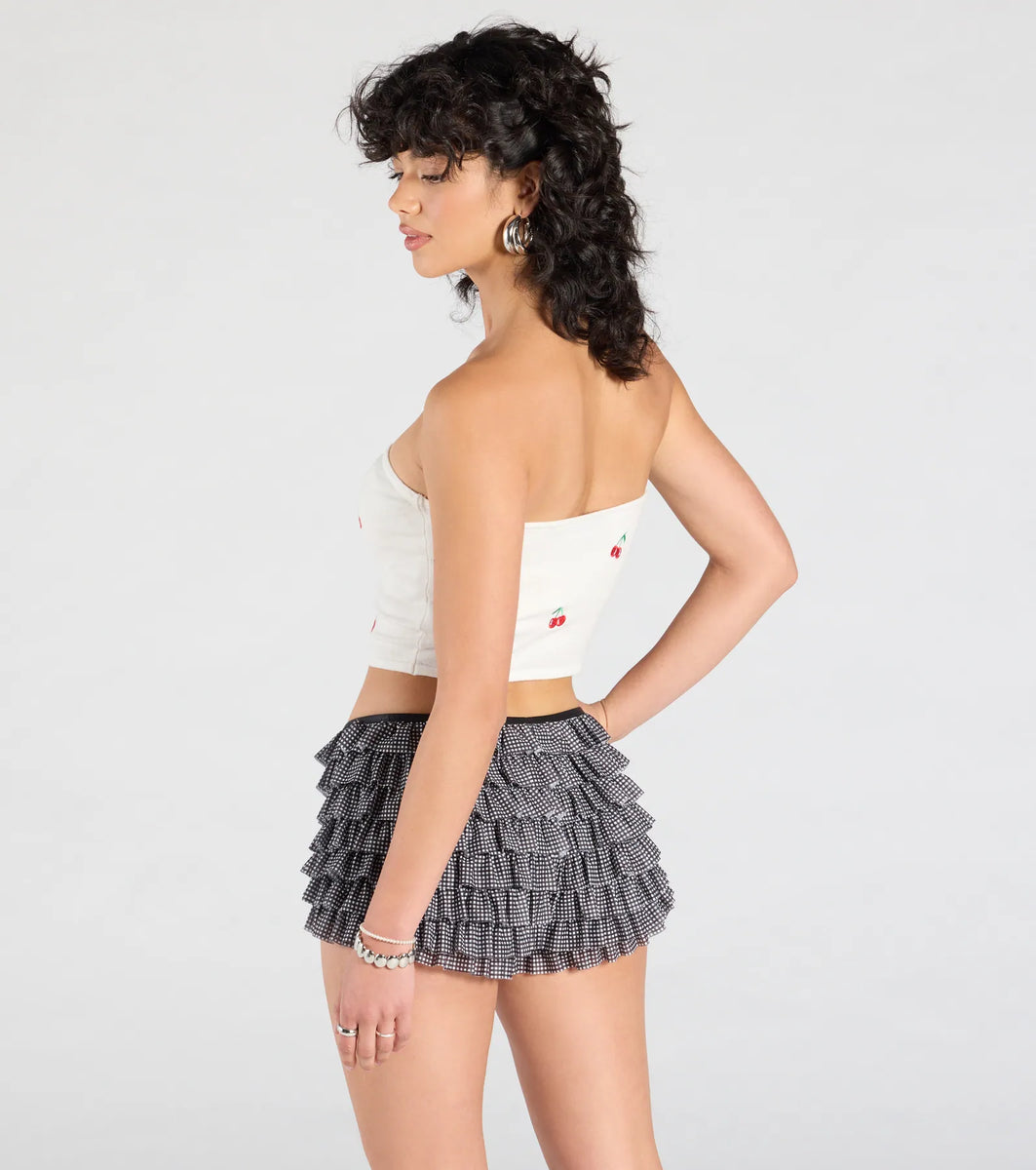 Cute Pickings Cherry Embroidered Tube Top | Windsor