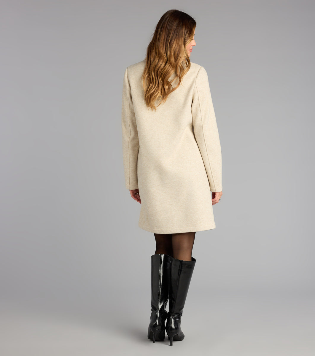 Chic Agenda Faux Wool Trench Coat | Windsor