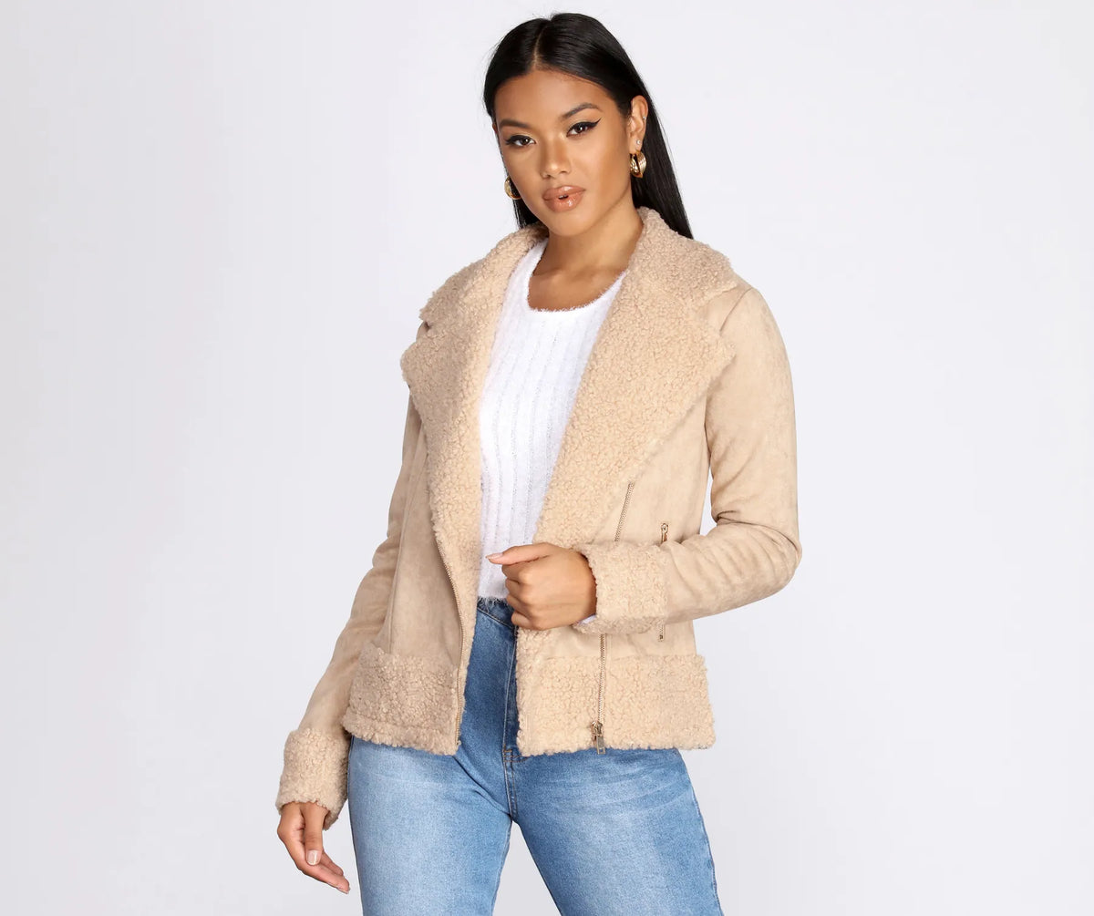 Penny-Lane Faux Suede Jacket | Windsor