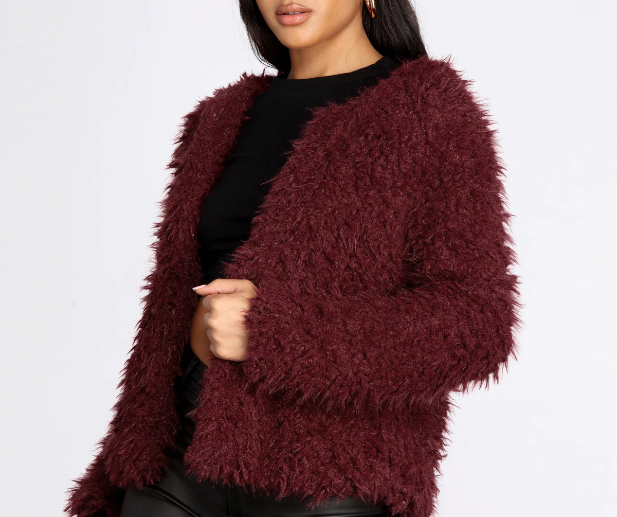 aere／アエレ／shaggy jacket coat 36 aere／アエレ／shaggy jacket coat 36