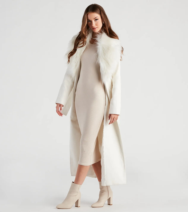 A Formal Affair Faux Fur Jacket