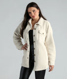Cozy Vibes Faux Sherpa Shacket