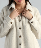 Cozy Vibes Faux Sherpa Shacket