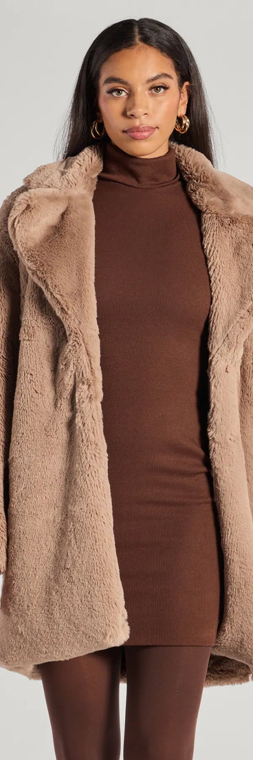 Luxe Layer Faux Fur Trench Coat