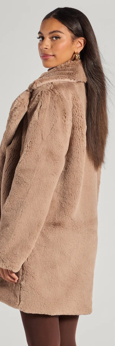 Luxe Layer Faux Fur Trench Coat
