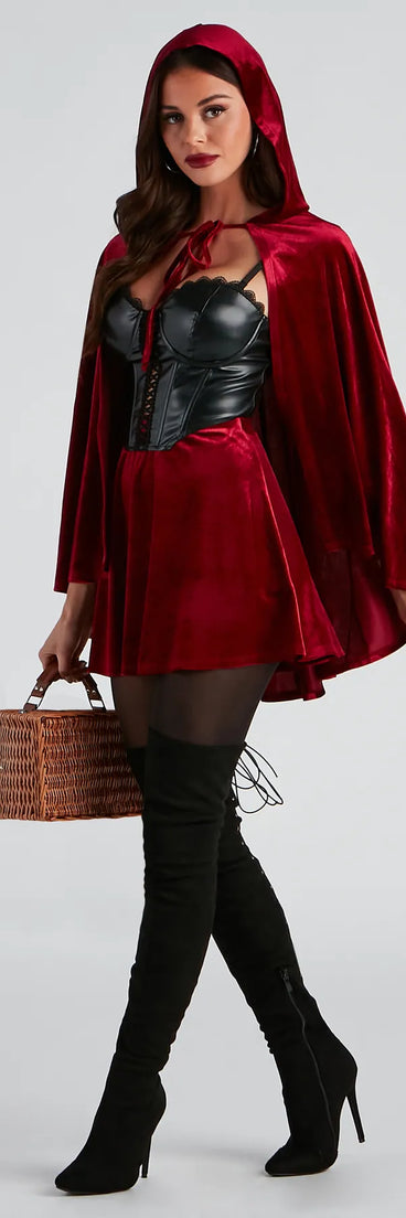 Lil Red Velvet Halloween Cape