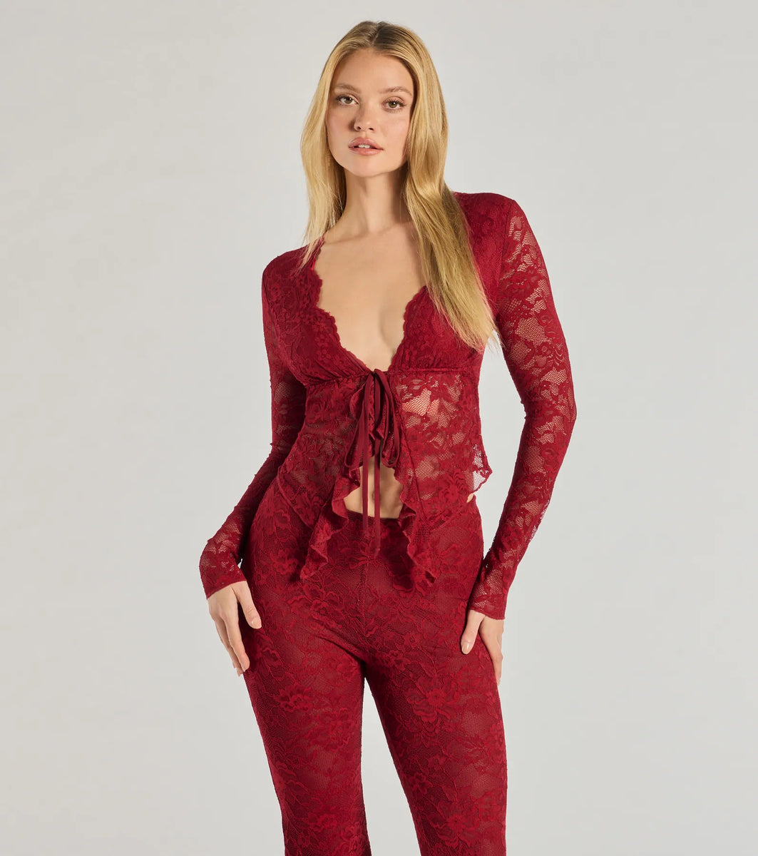 rurumu flare ribbon sleeve bustierフリーサイズ Blumarine Rhinestone Catsuit | H.Lorenzo
