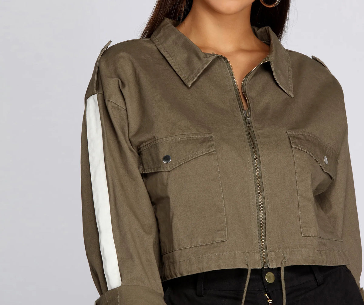 【関税込み】off-white Giacca 'Cargo Crop' Adidas Adventure Crop Jacket Women Sz M Wonder White Sand