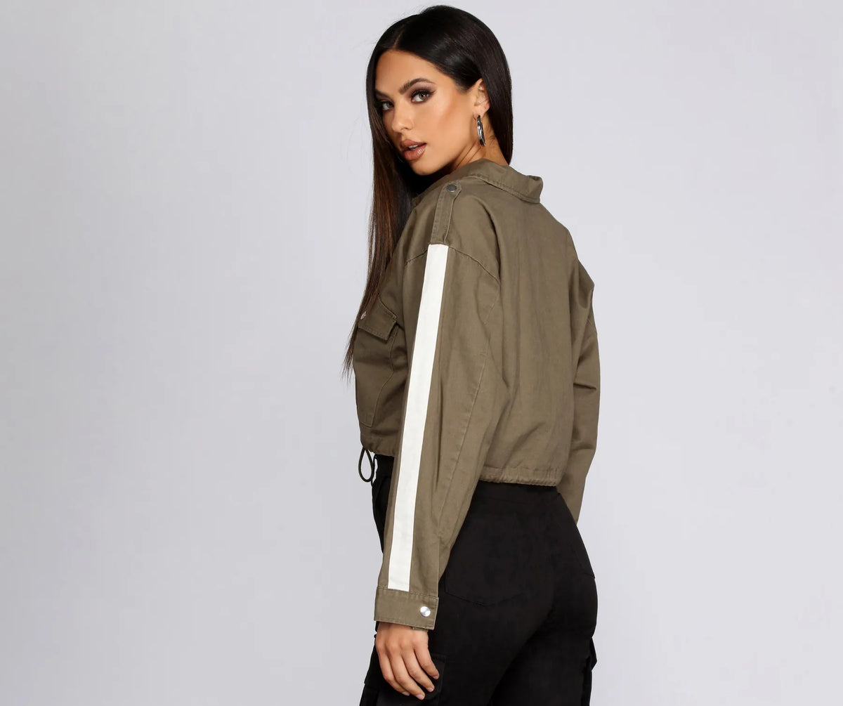 ★GENERAL IDEA★ WOMAN short zip-up cotton jacket [OLIVE] / Amazon.com: Women's Thickened Cotton Jacket Winter Short