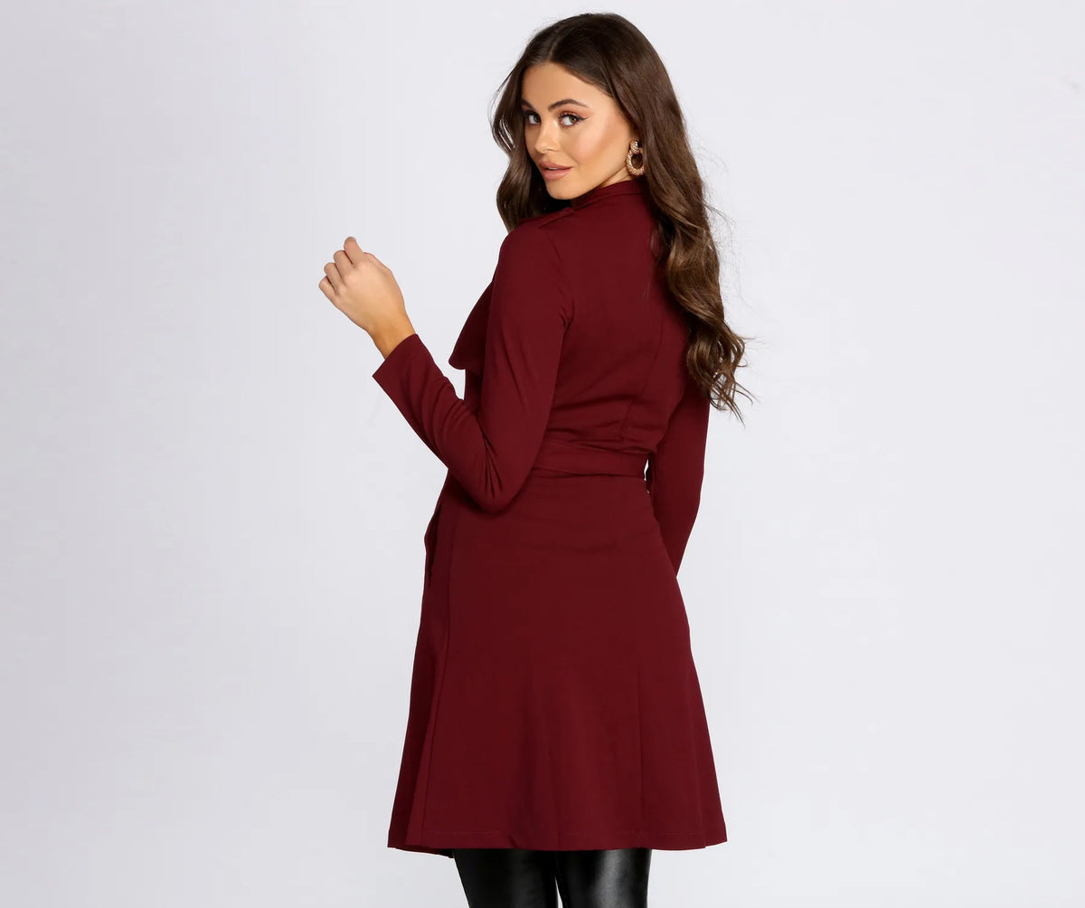 ジャケット・アウター Belted Dress Trench Coat Down To Business Belted Trench Coat | Windsor
