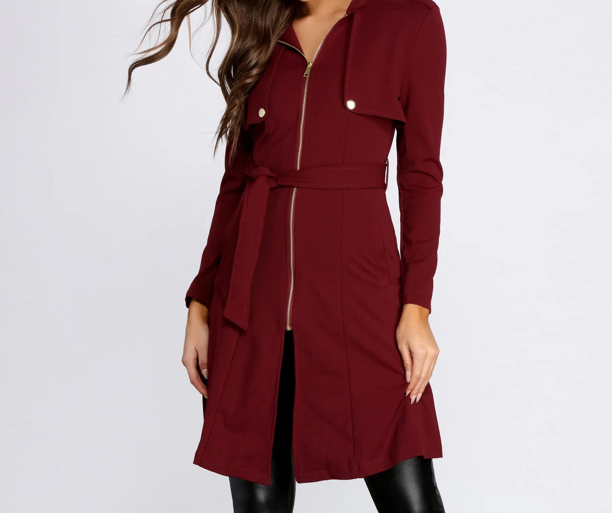 未使用‼️ Her Lip To/Belted Dress Trench Coat Her lip to♡Belted Dress Trench Coat新品未使用