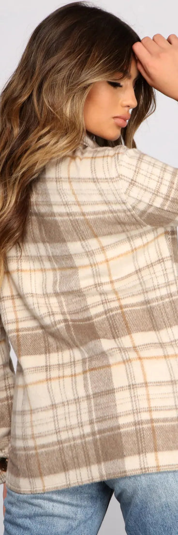 Cozy Plaid Oversized Shacket