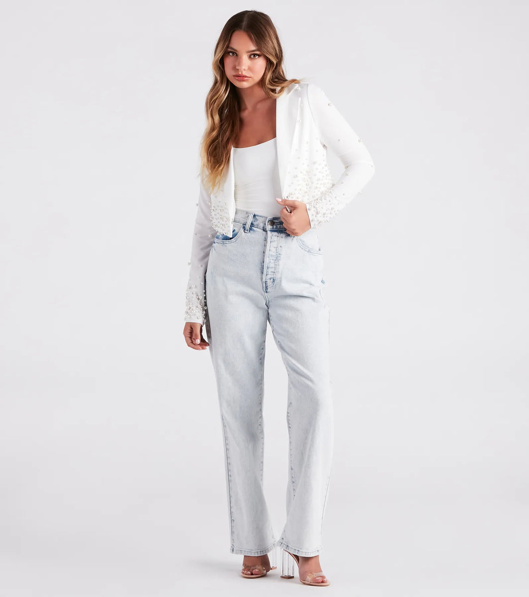 Windsor Cropped Blazer - Black