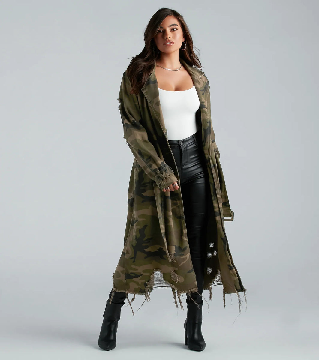 美品✨フォルフォルモ　Deformation Wide Trench Coat Storm Flap Trench Coat | Karen Millen