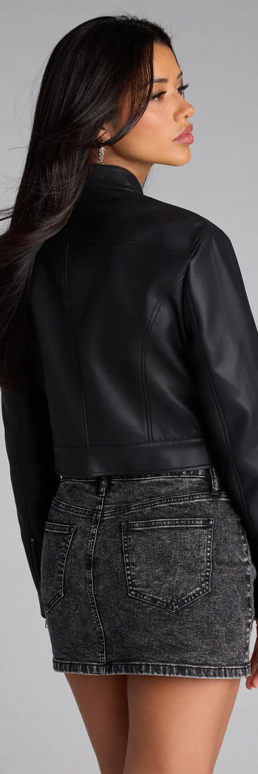 Get inspired with the Along For The Ride Faux Leather Biker Jacket, a feed-worthy black piece that’s part of Windsor's updated and curated women’s clothing edit packed with must-have fall outfit ideas.