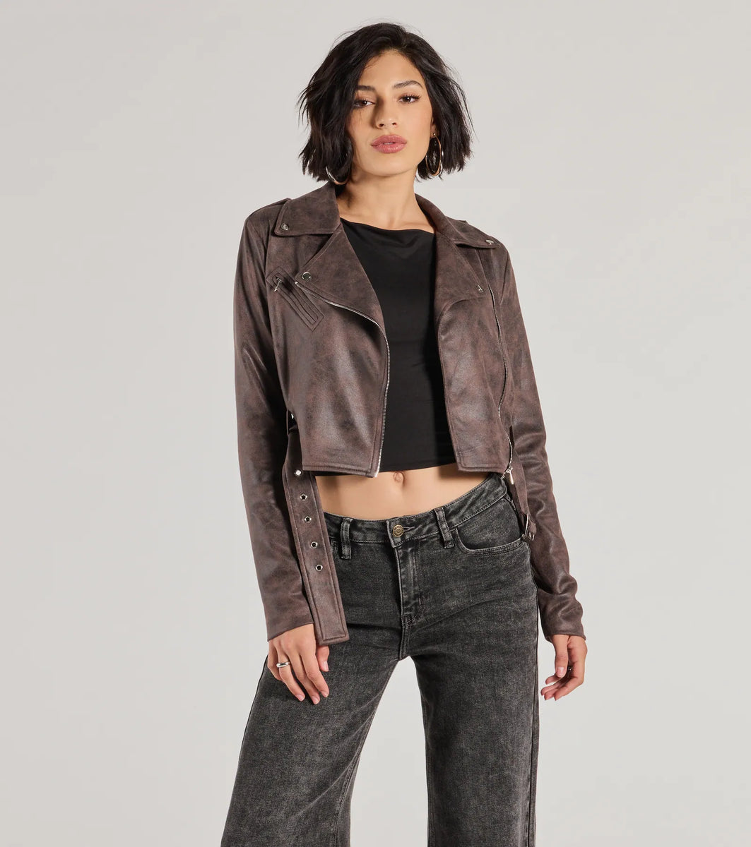 leather midi coat | OHOTORO