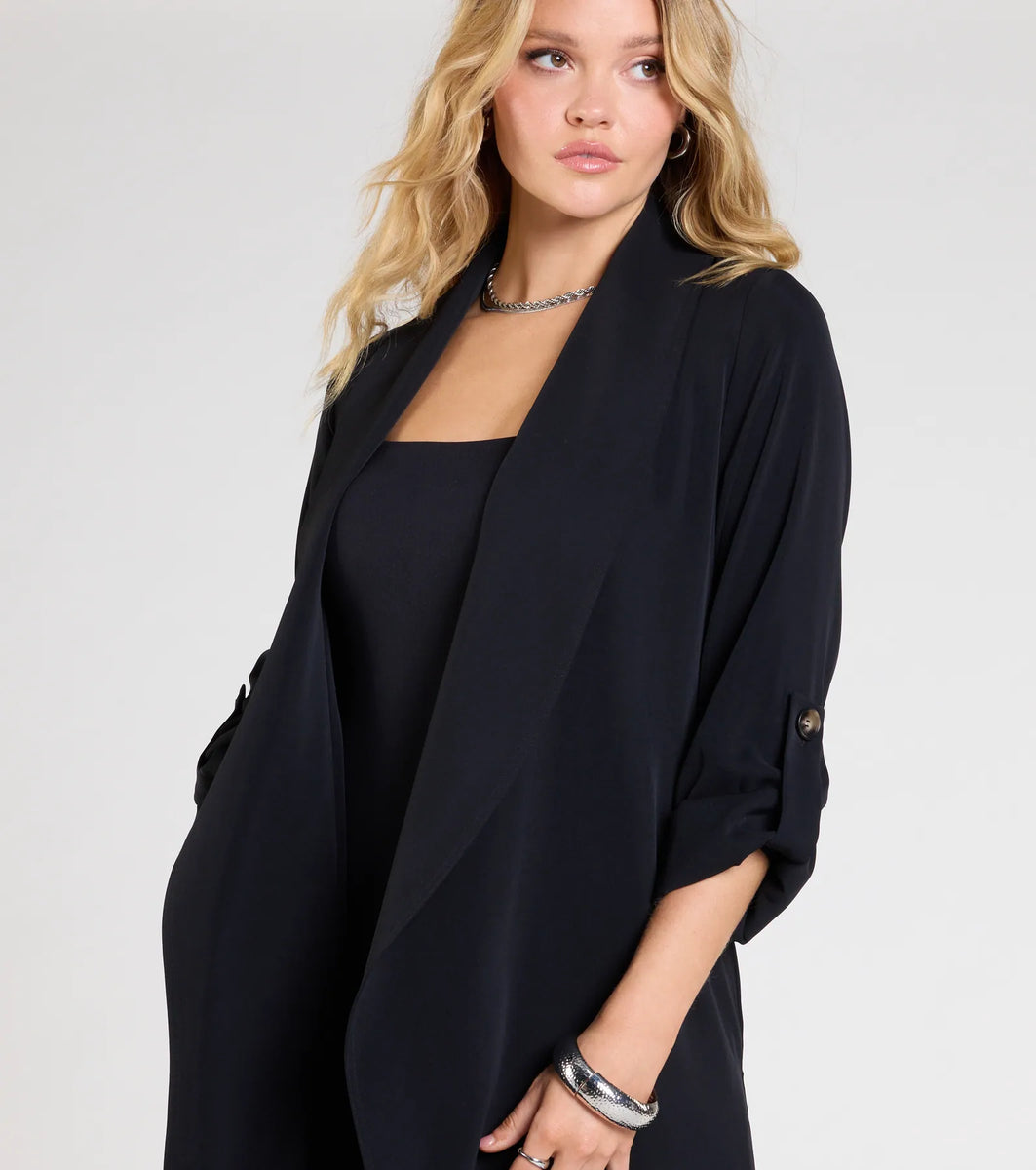 Elegant Tulle Duster Trench Coat