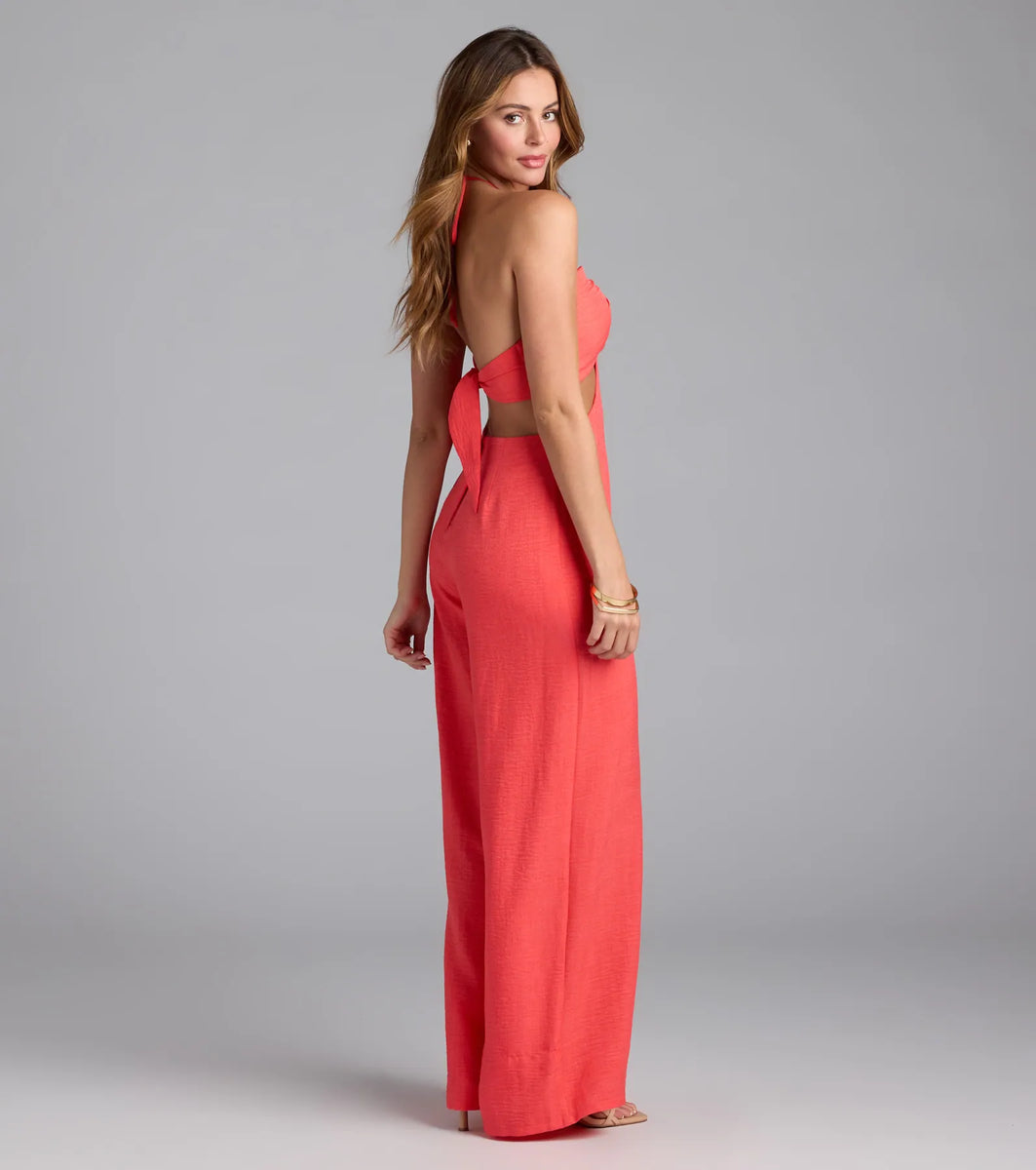 her lip to Two-Way Collar Jumpsuit 完売品 herlipto Two-Way Collar Jumpsuit - メルカリ