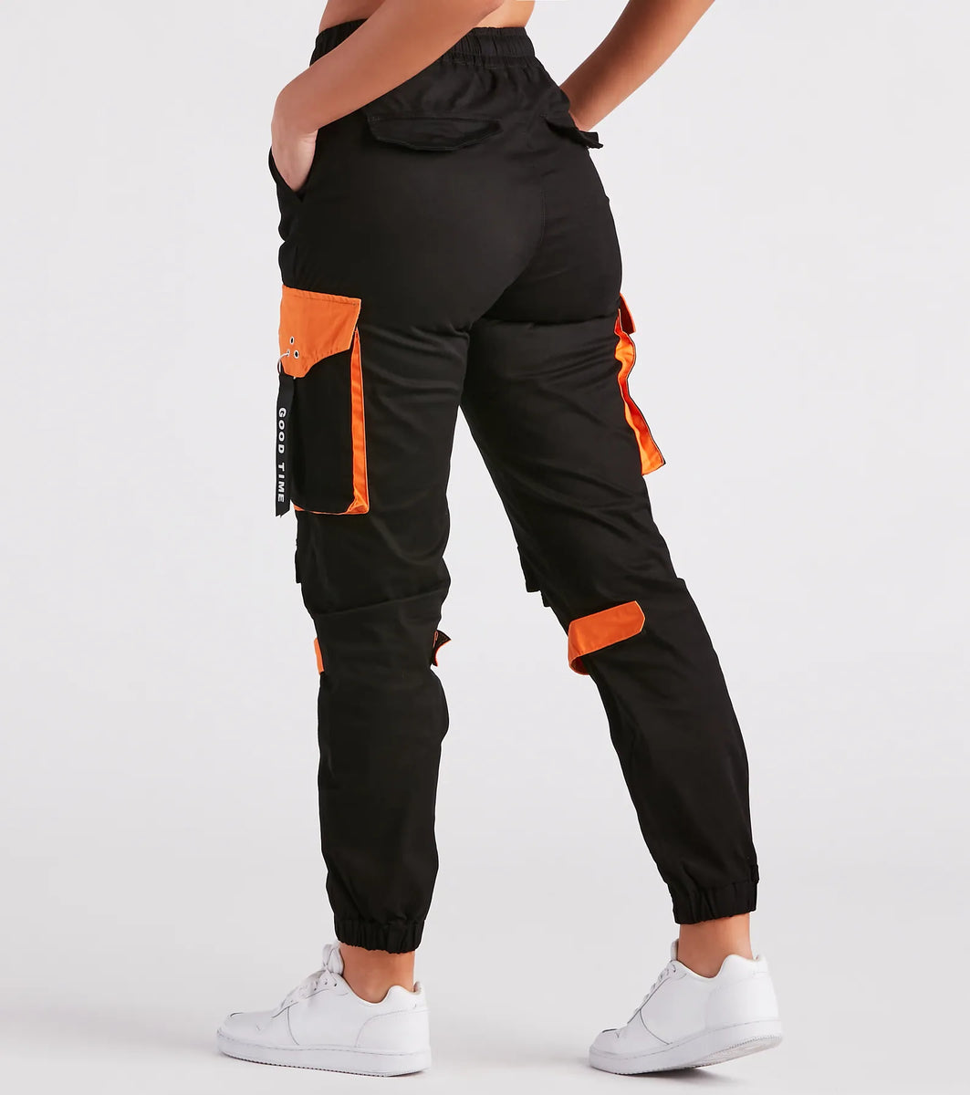 NONCODE】True Cargo Jogger Pants Time and Tru Women's NONCODE】True Cargo Jogger Pants Time and Tru Women's