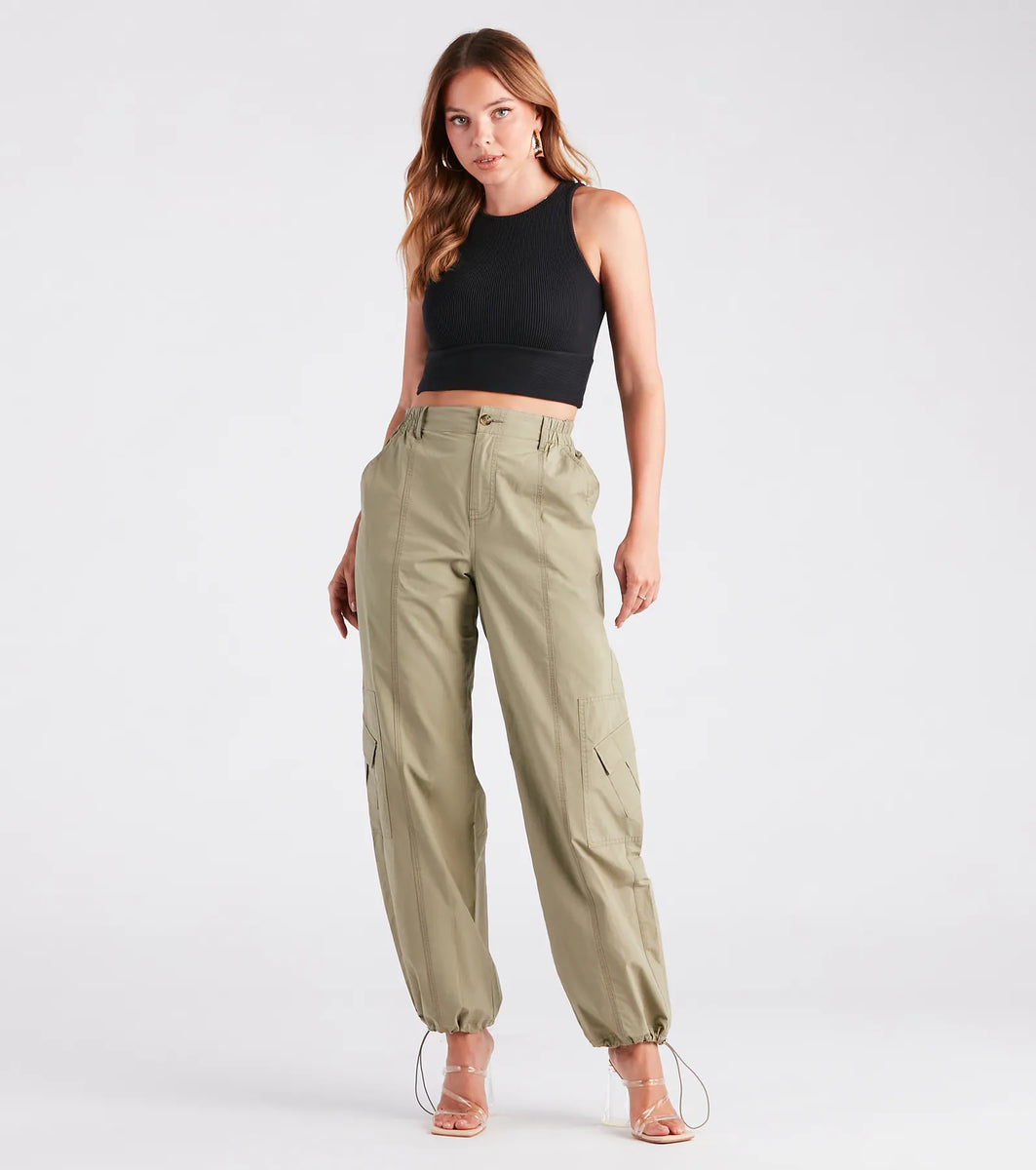 Major Cool Girl Parachute Cargo Pants | Windsor Major Cool Girl Parachute Cargo Pants | Windsor