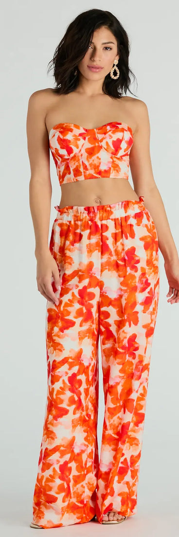 Make Some Noise Printed Palazzo Pants