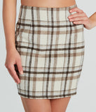 Forever In Plaid Woven Skirt