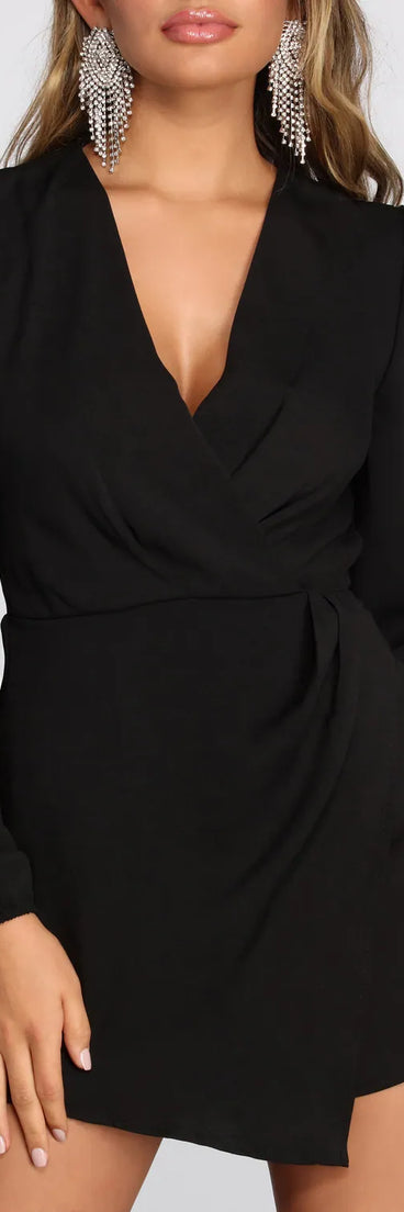A Sophisticated Moment Wrap Romper