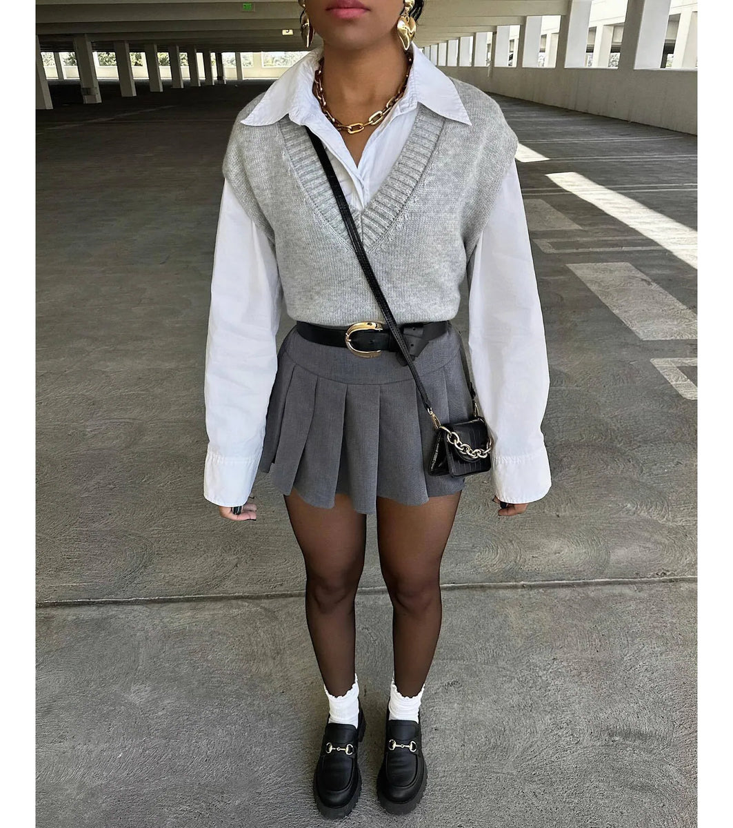 herlipto　Etoile Block Check Skort A11735_0NLAE_3DHA_E.jpg