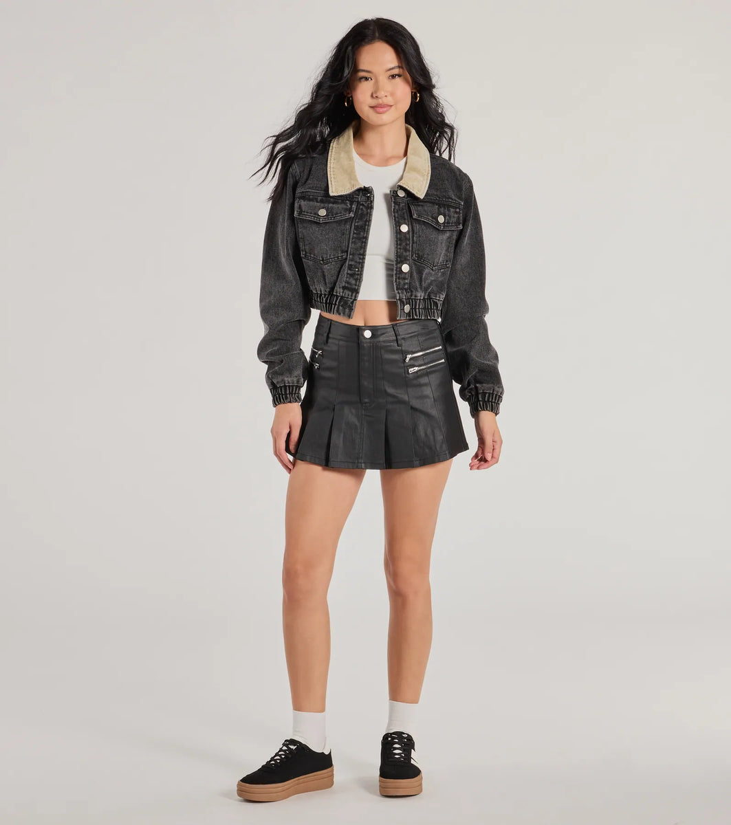 【新品未使用】Herlipto Pleated Mini Skort S Pleated Mini Skirt