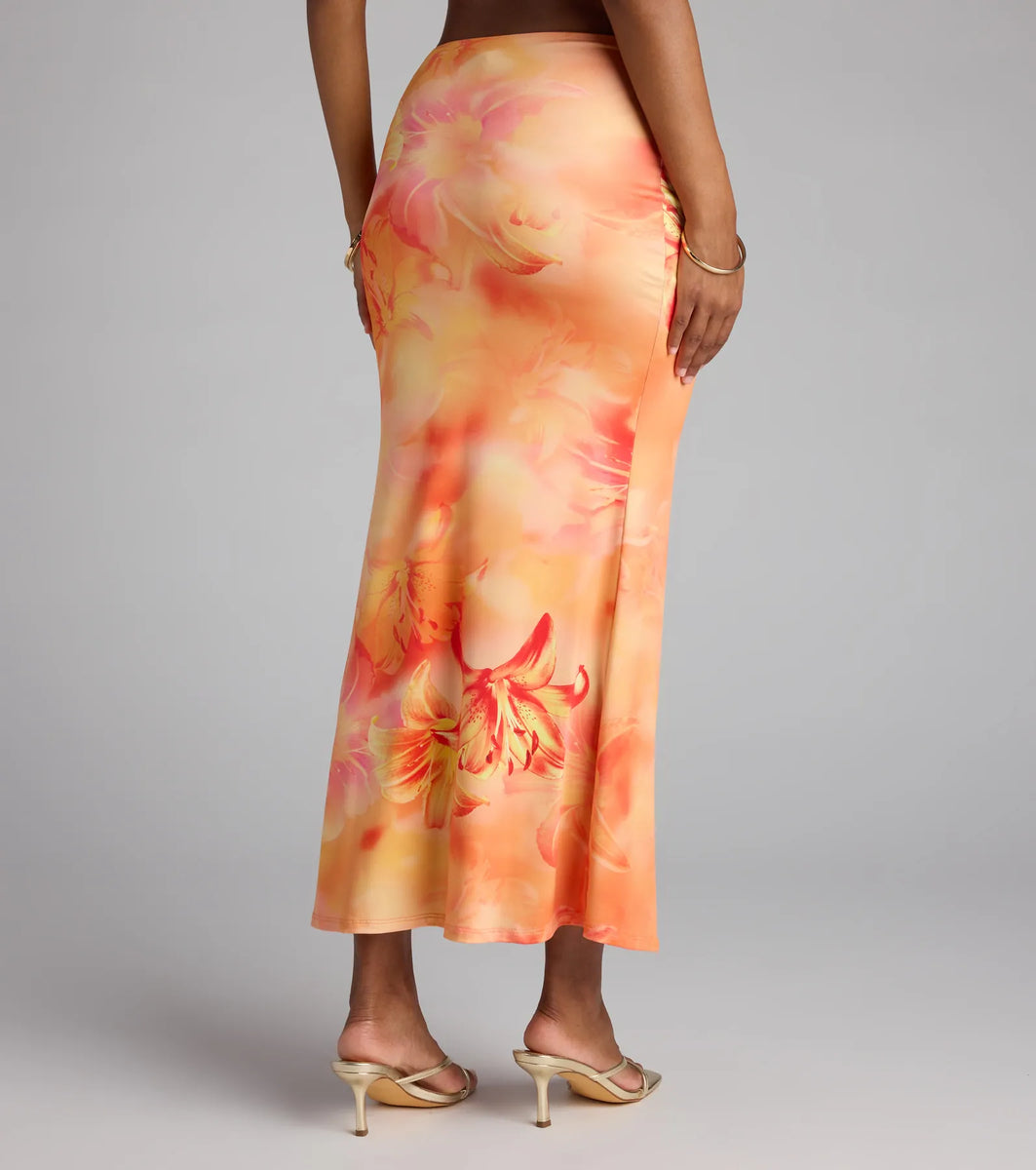 Perfect Symphony Floral Maxi Skirt | Windsor
