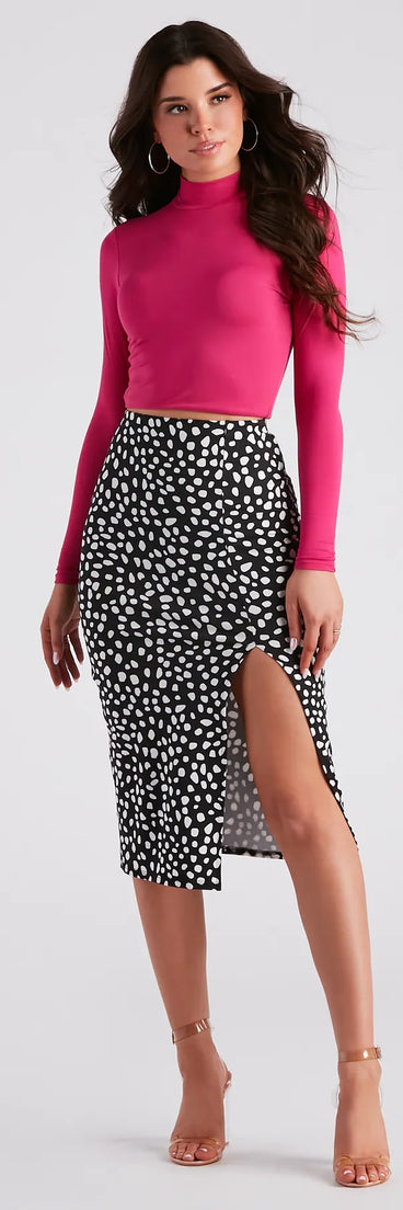 Fiercely Chic Leopard Midi Skirt