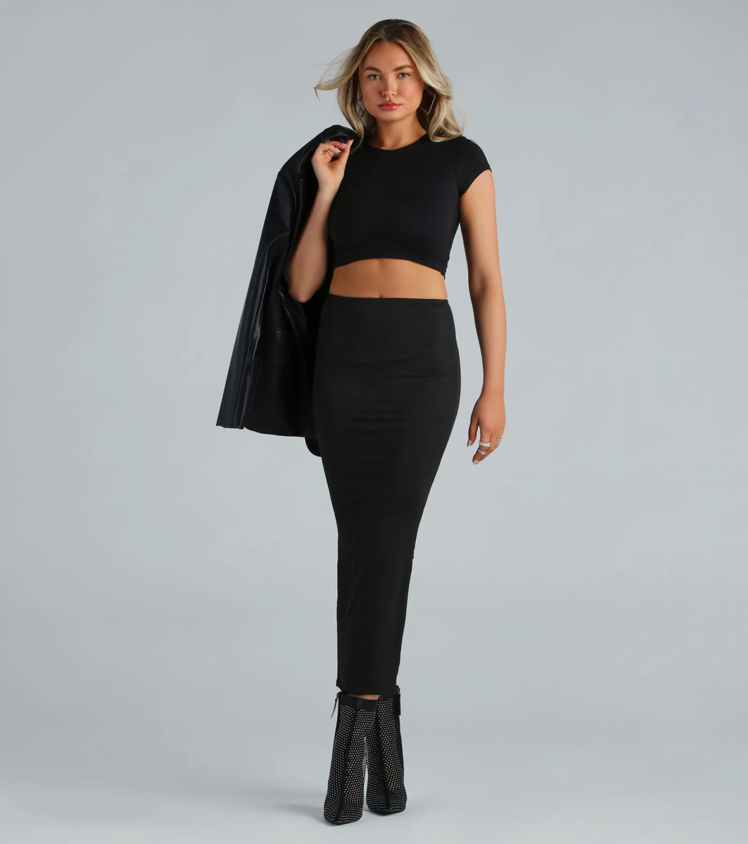 Women’s Maxi Skirt – Sleek Fit – Silky Touch – Minimalist Elegant Style main image 0