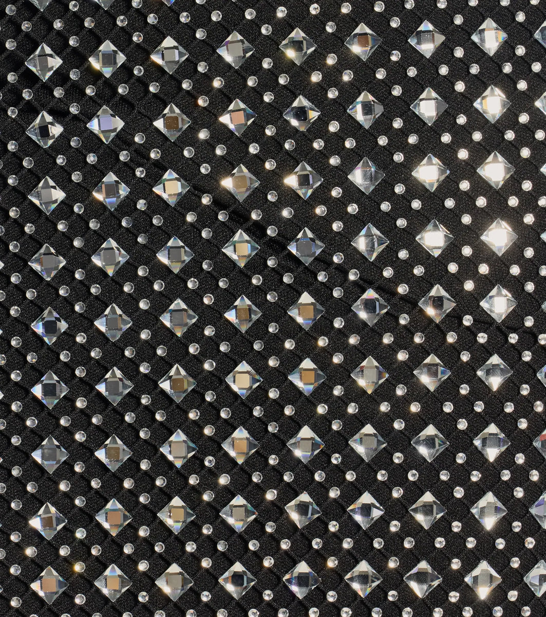 All That Shines Rhinestone Fishnet Maxi Skirt | Windsor