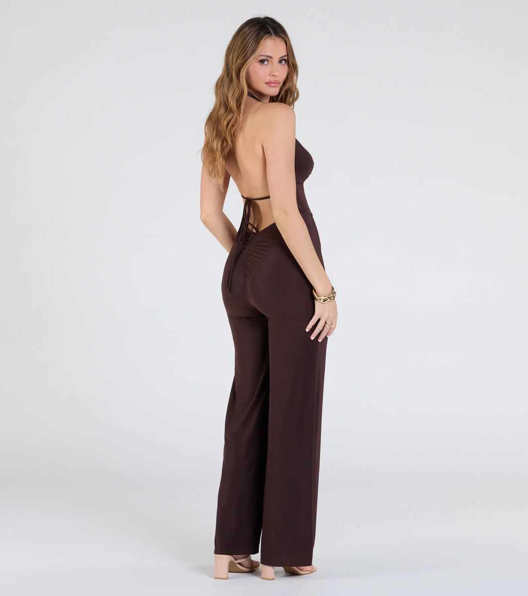 Dinner At Sunset Open Back Wide-Leg Jumpsuit | Windsor