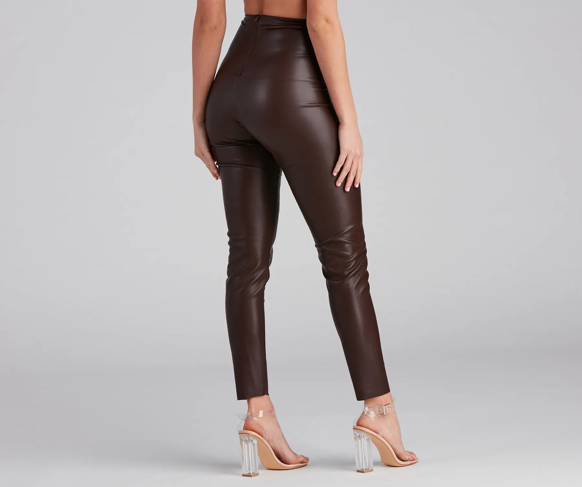 新品未使用　ELENDEEK FAUX LEATHER LEGGINGS 02 Spanx Faux Leather Leggings | Saks Fifth Avenue