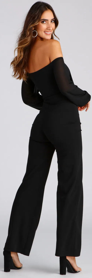 Mesmerizing Off-The-Shoulder Jumpsuit