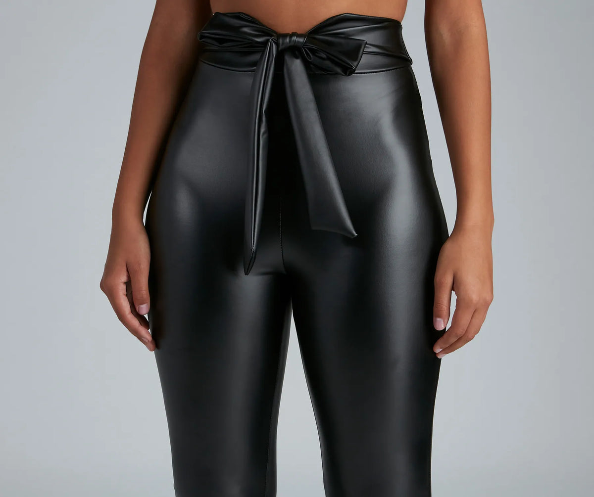 Chic And Dressy Vibes Faux Leather Pants | Windsor Chic And Dressy Vibes Faux Leather Pants | Windsor
